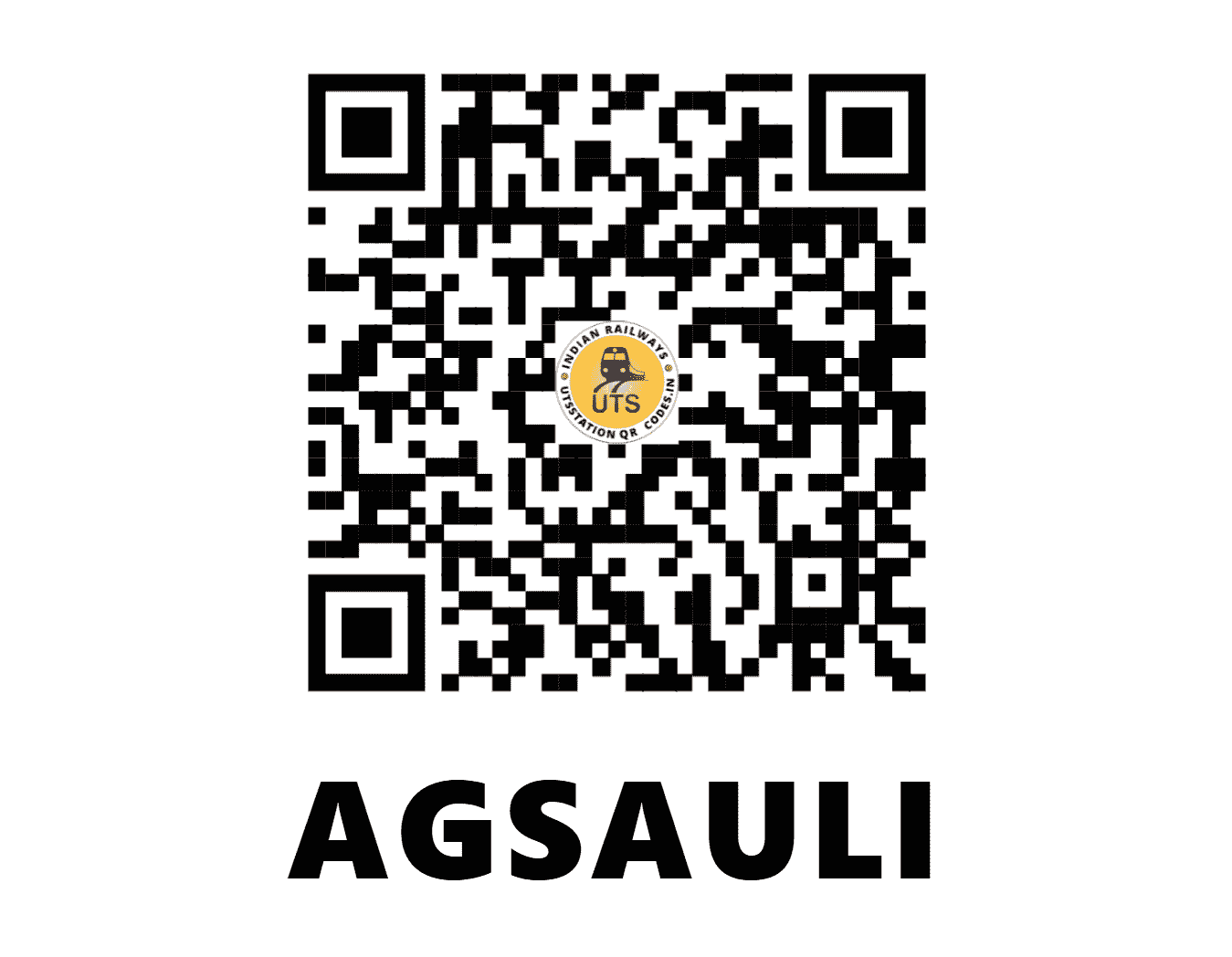 UTS QR Code for AGSAULI - AUL - NE (UTTAR PRADESH)
